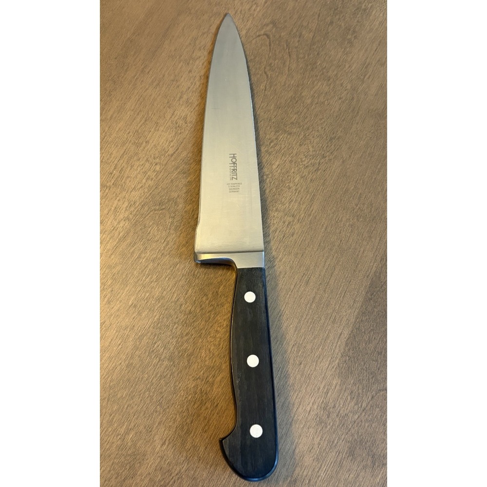 Hoffritz Top of the Line Ice Tempered Stainless 8" Blade Chef's Knife German